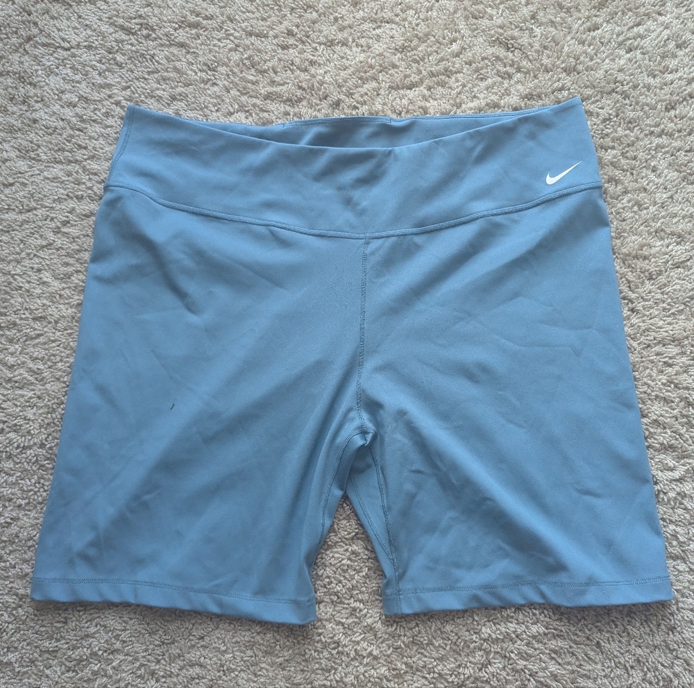 Nike Women's Blue Biker Shorts